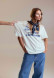 Футболка oversize unisex "ХЕЙТ ЗУПИНЯЄТЬСЯ ТУТ" біла CABANCHI x 10 БЛОГЕРЯТ